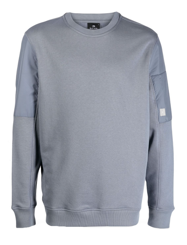 PS Paul Smith contrast-panel organic-cotton sweatshirt