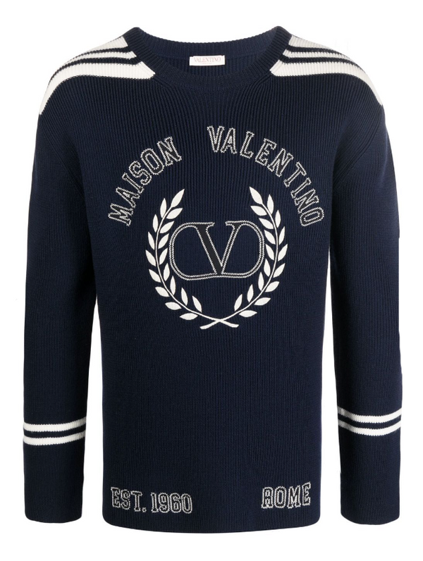 Valentino logo-embroidered jumper