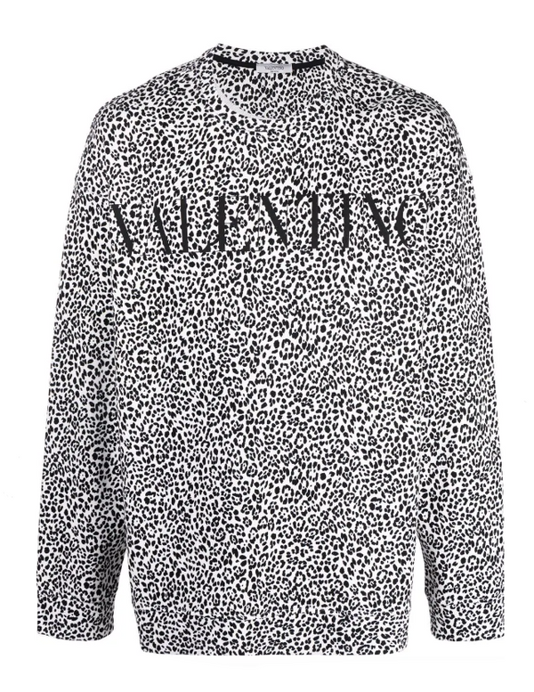 Valentino leopard print sweatshirt