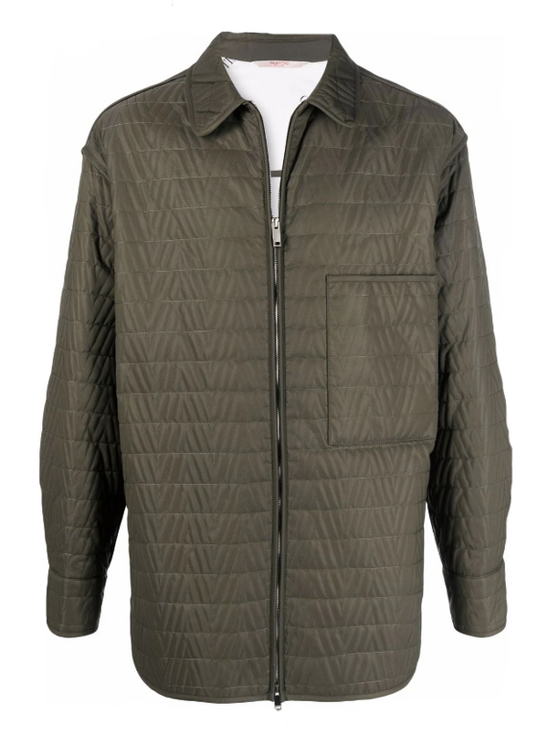 Valentino long-sleeved quilted overshirt