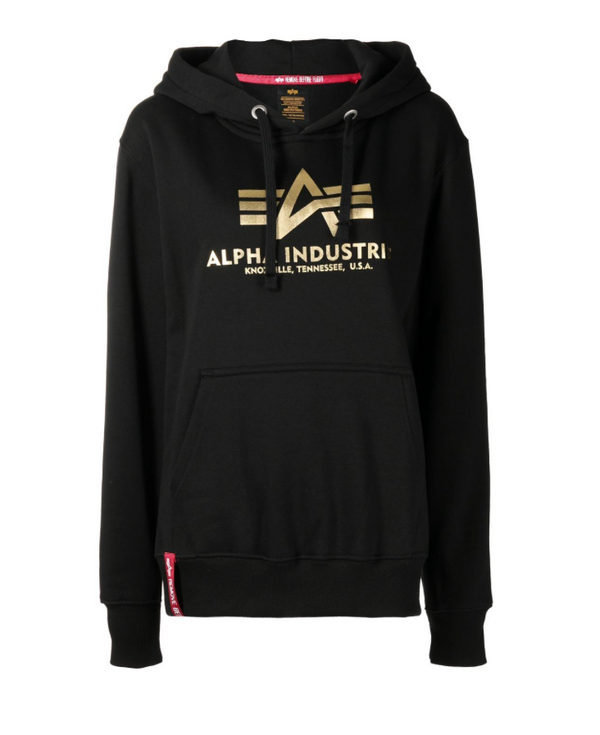 Alpha Industries logo-print cotton-blend hoodie