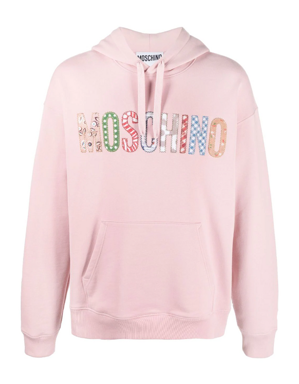 Moschino logo drawstring hoodie