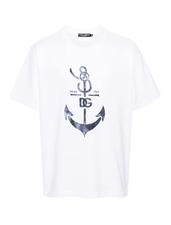 Dolce & Gabbana anchor-print cotton T-shirt