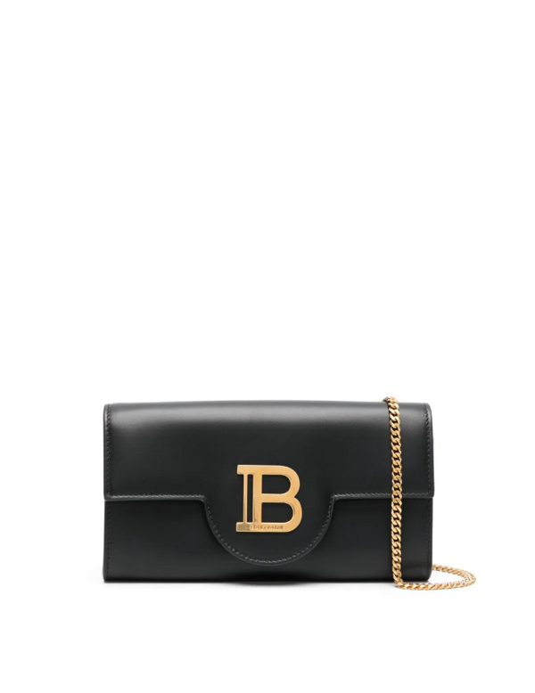 Balmain B-Buzz wallet on chain-calfskin