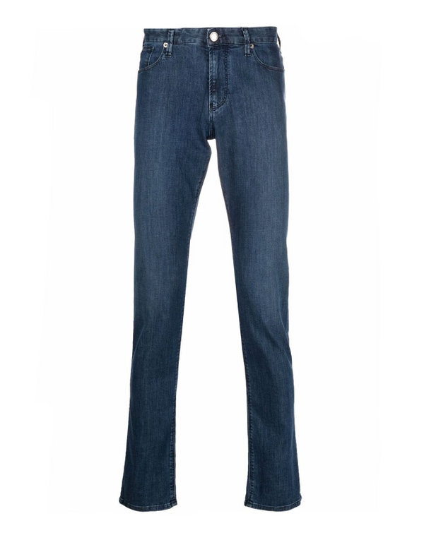 Emporio Armani J06 Slim-fit, twill-melange jeans in comfort denim