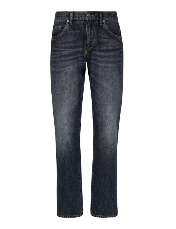 Dolce & Gabbana whiskering effect straight-legged jeans