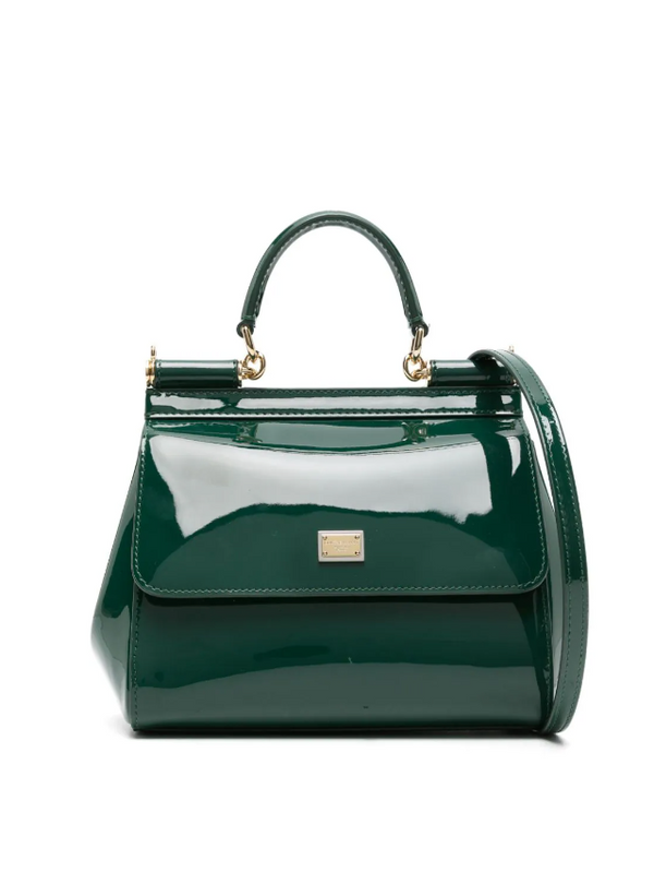 Dolce & Gabbana medium Sicily patent-leather tote bag