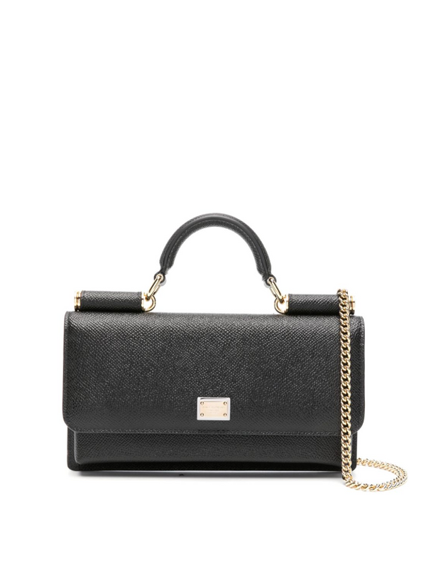 Dolce & Gabbana embossed-calf leather clutch bag