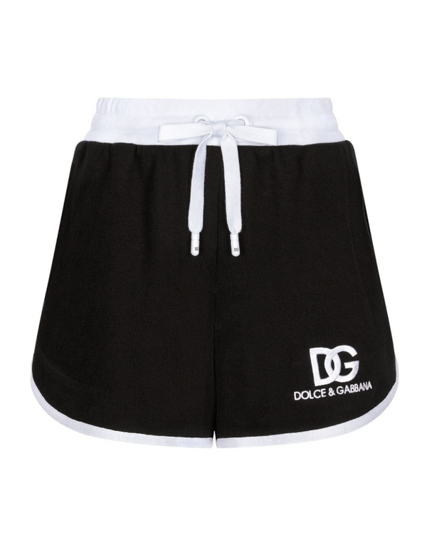 Dolce & Gabbana jersey shorts with DG logo embroidery