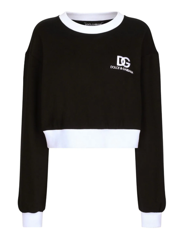 Dolce & Gabbana logo-print cotton-blend sweatshirt