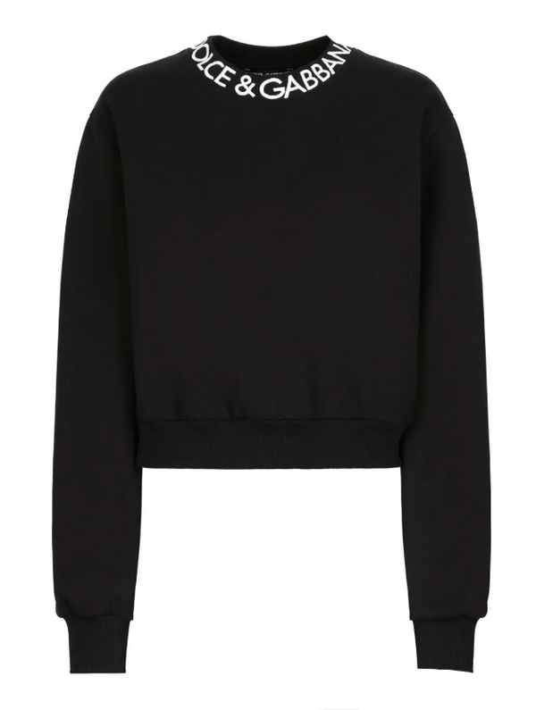 Dolce & Gabbana jersey sweatshirt with logo embroidery