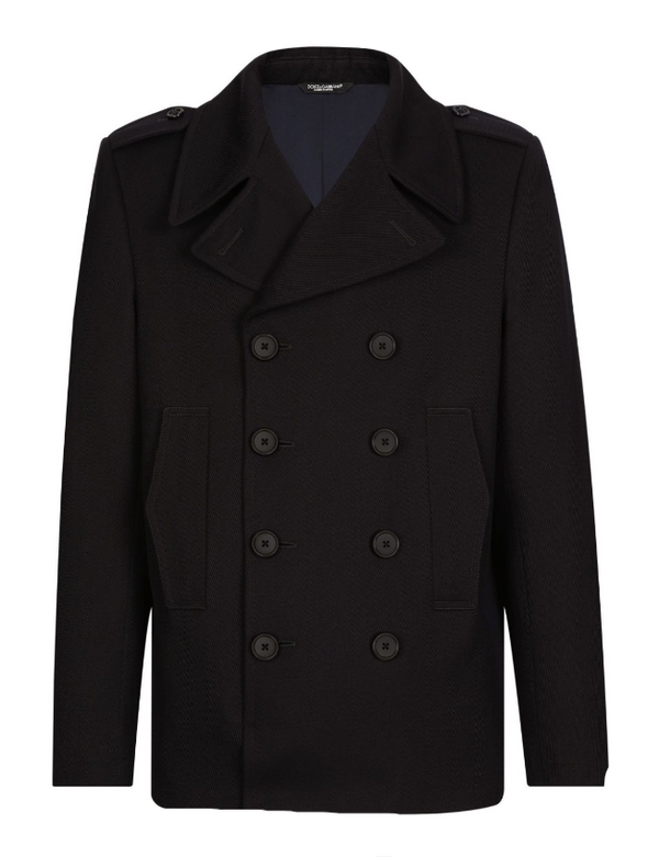 Dolce & Gabbana Double-breasted wool pea coat
