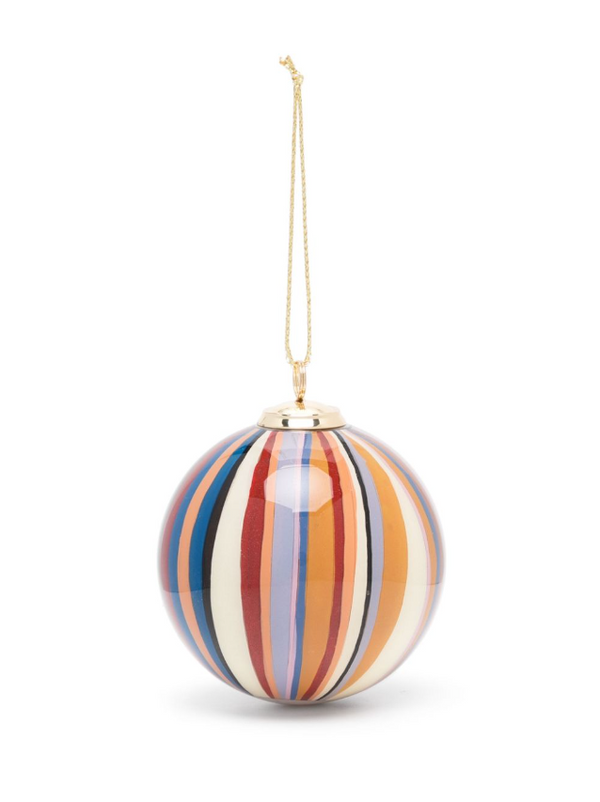 Paul Smith striped Christmas tree bauble