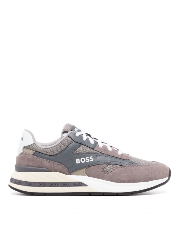 BOSS colour-block panelled sneakers