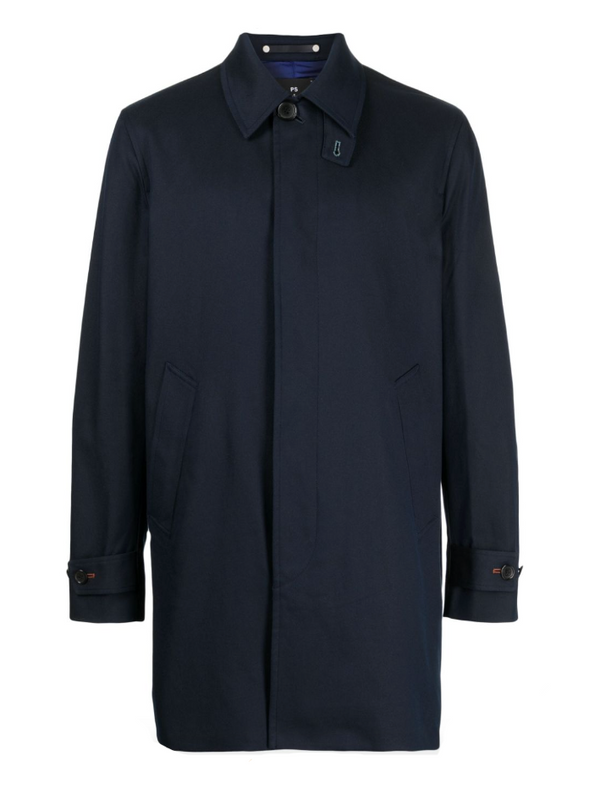 PS Paul Smith classic-collar cotton trench-coat