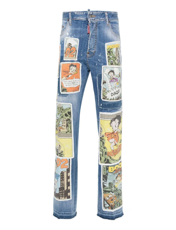 Dsquared2 Betty Boop straight-leg jeans