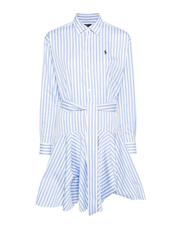 Polo Ralph Lauren embroidered-logo shirt dress