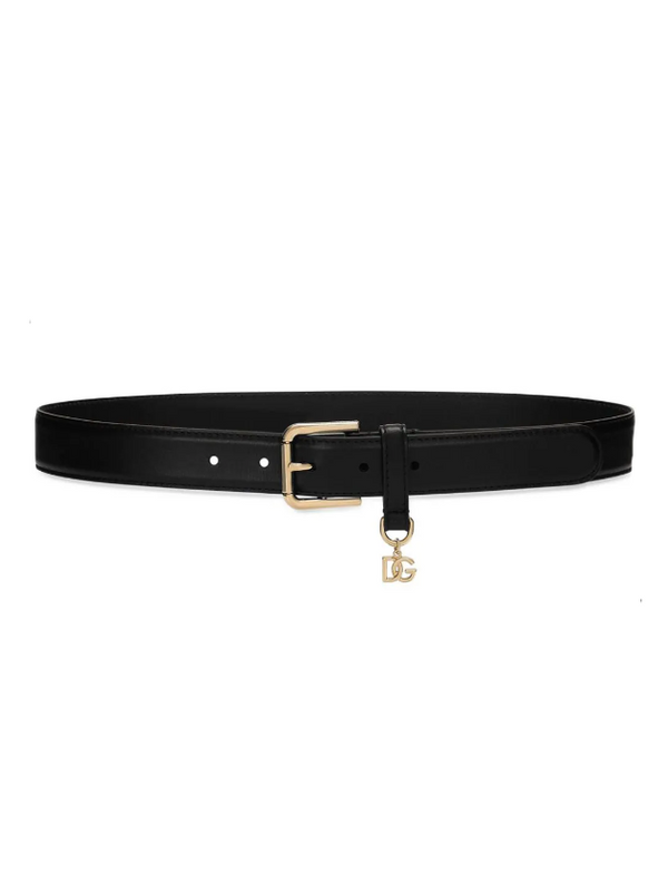 Dolce & Gabbana DG-charm leather belt