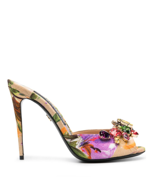 Dolce & Gabbana Floral Printed Sandals