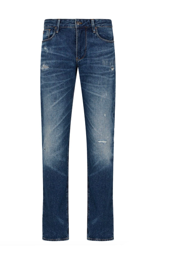 Emporio Armani J06 worn-look stretch jeans
