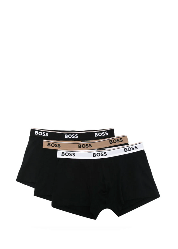 BOSS three-pack of stretch cotton boxer briefs