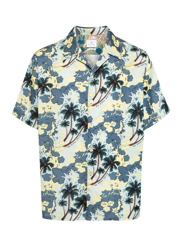 PS Paul Smith short-sleeve organic-cotton shirt