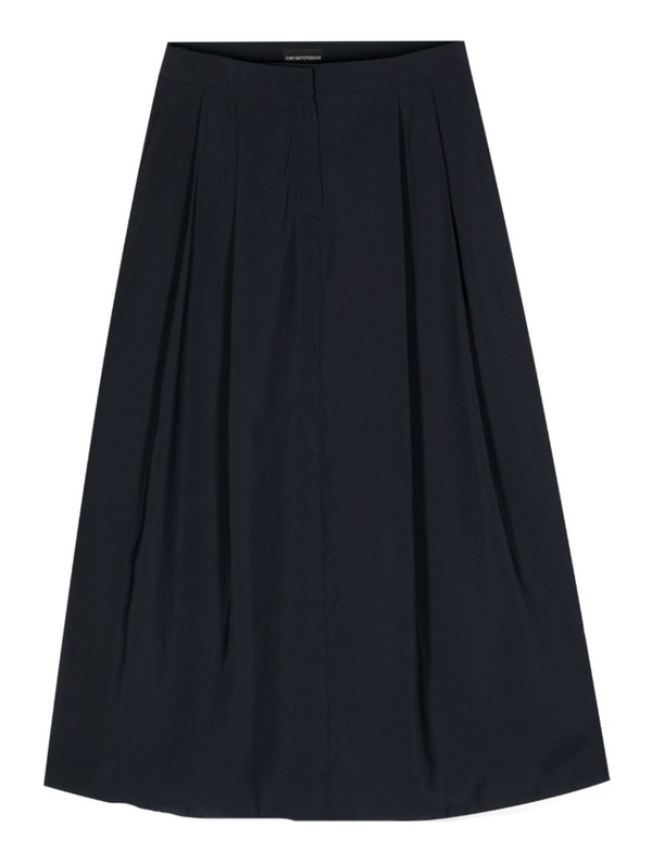 Emporio Armani pleat-detail A-line skirt