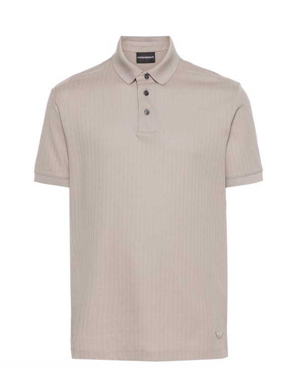 Emporio Armani logo-embroidered cotton polo shirt