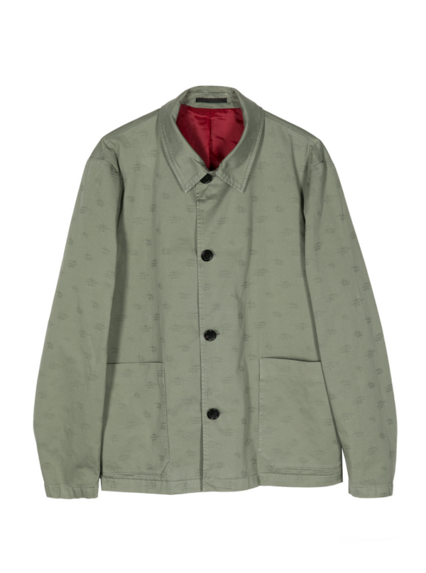 PS Paul Smith patterned-jacquard cotton shirt jacket