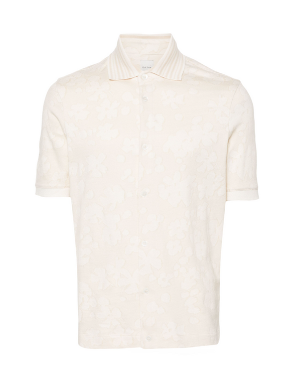 Paul Smith floral jacquard polo shirt