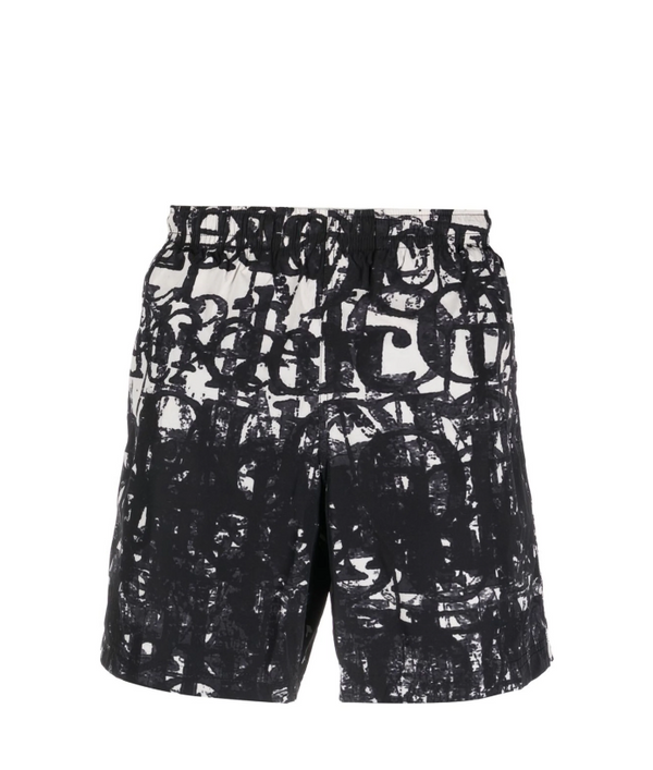 Alexander McQueen logo-print swim shorts