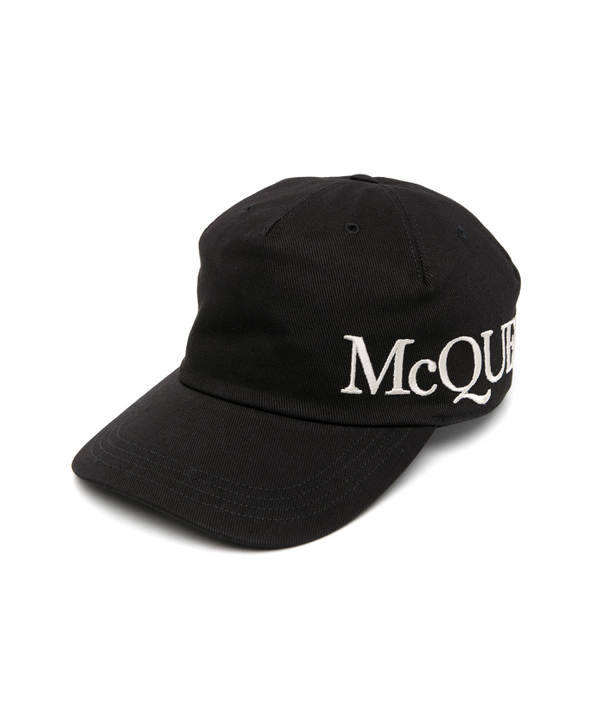 Alexander McQueen logo embroidered cap