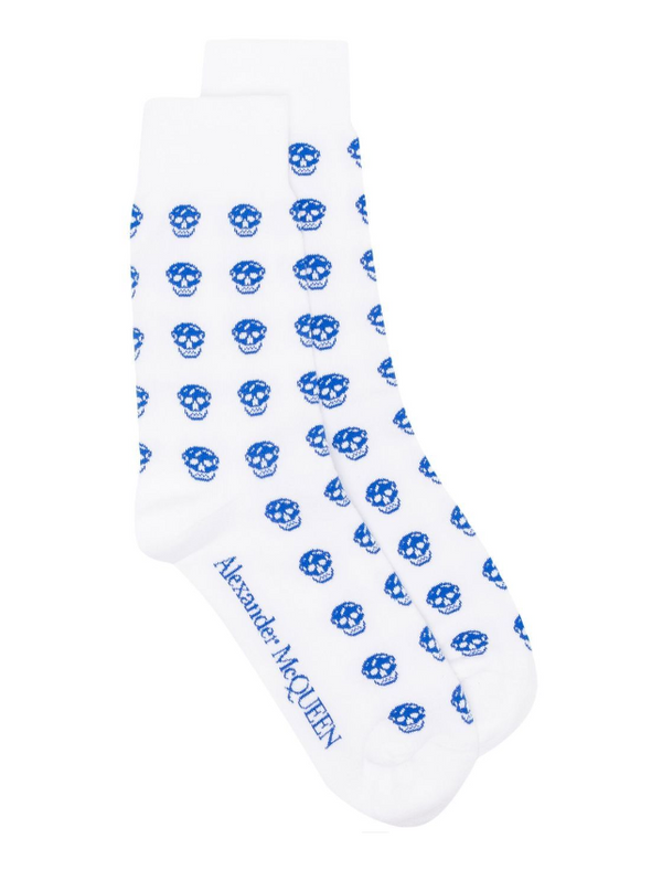 Alexander McQueen skull-print cotton socks