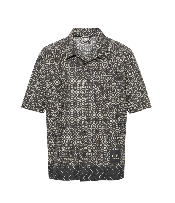 C.P. Company baja-print cotton shirt