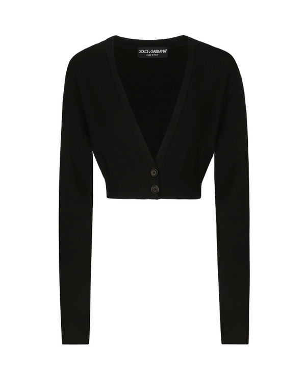 Dolce & Gabbana wool cardigan with plunging necklace