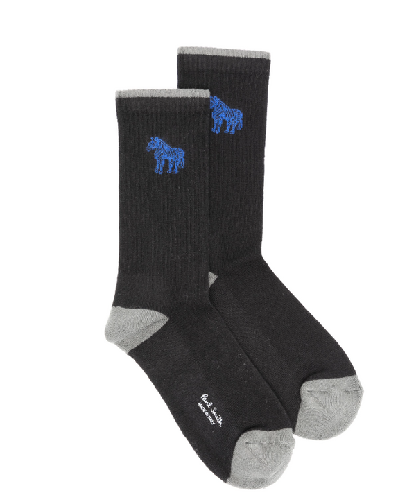 PS Paul Smith logo intarsia-knit ankle socks