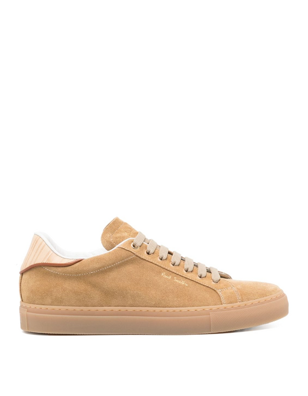 Paul Smith logo-stamp suede sneakers