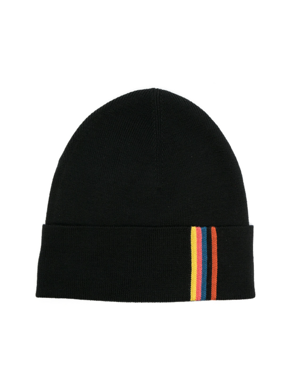 Paul Smith stripe-detail wool beanie