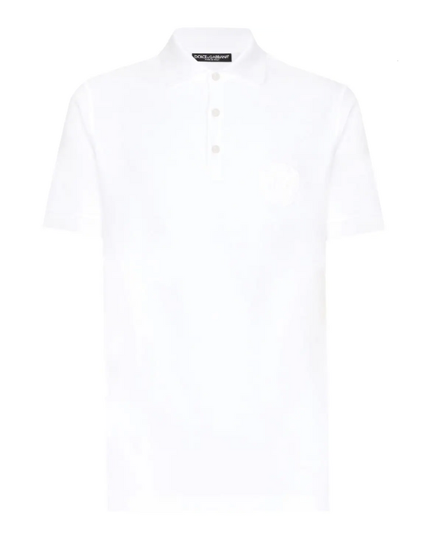 Dolce & Gabbana polo-shirt with heraldic DG logo embroidery