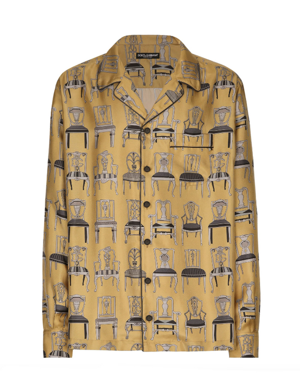 Dolce & Gabbana chair-motif print shirt