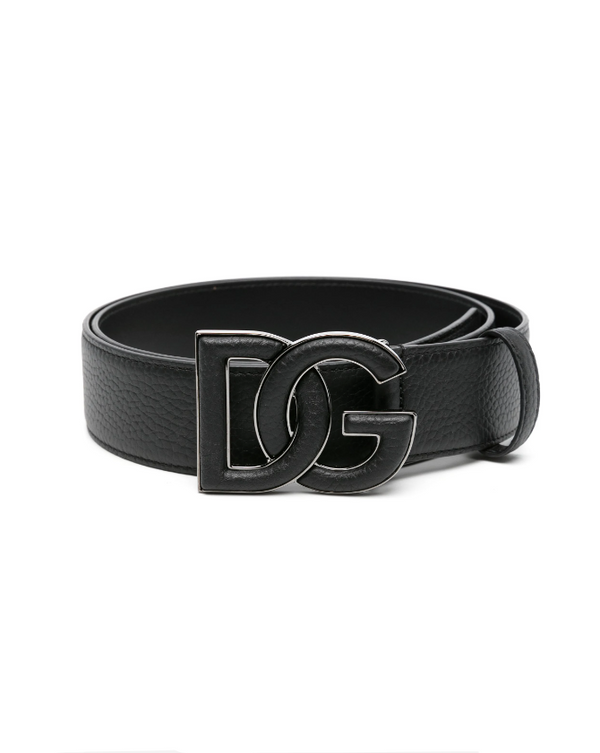 Dolce & Gabbana logo-buckle leather belt