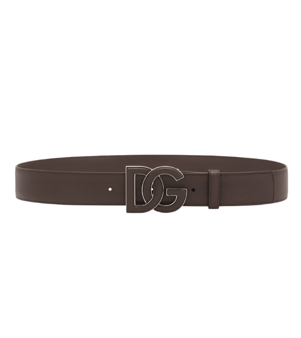 Dolce & Gabbana logo-buckle leather belt