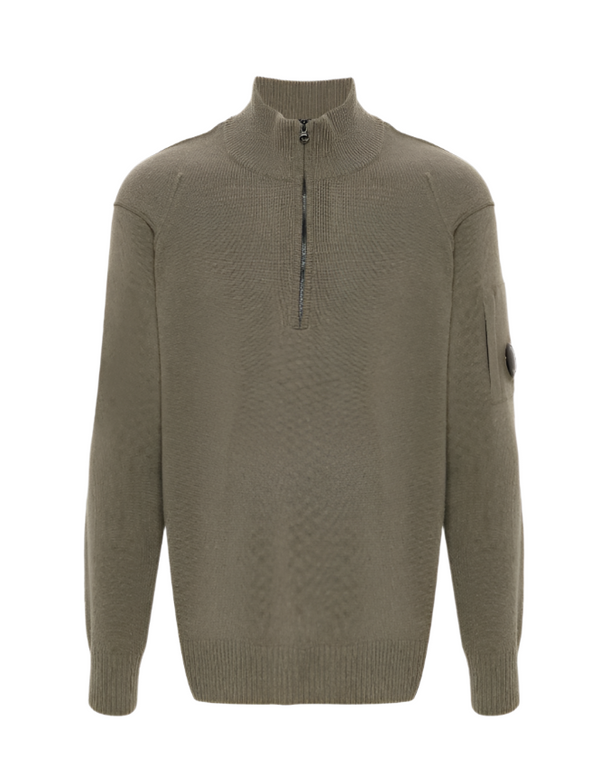 C.P. Company lambswool GRS zipped knitwear