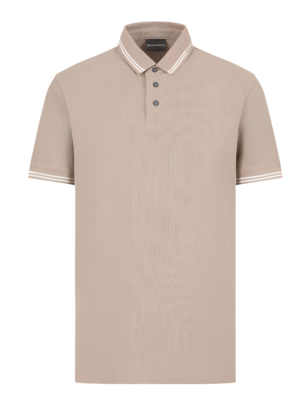 Emporio Armani logo-embroidered cotton polo shirt