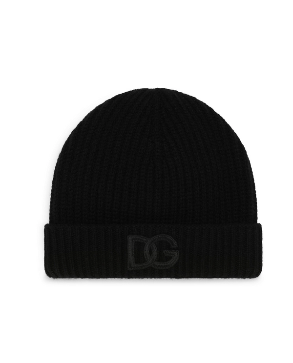 Dolce & Gabbana logo-embroidered ribbed-knit beanie