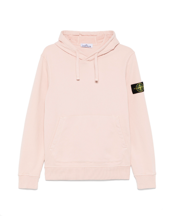 Stone Island Compass-patch cotton hoodie