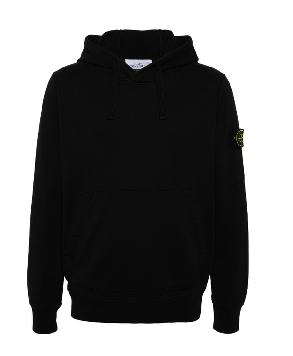 Stone Island Compass-patch cotton hoodie