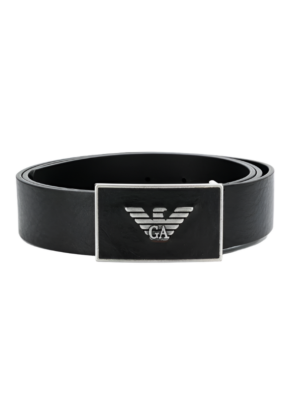 Emporio Armani metal logo belt