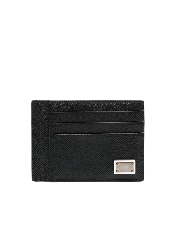 Dolce & Gabbana dauphine-print calfskin card holder