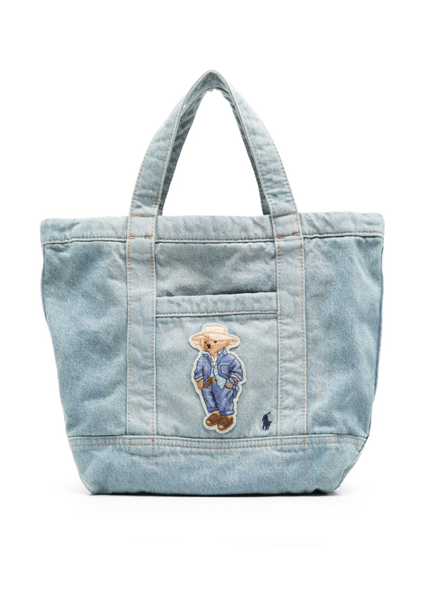 Polo Ralph Lauren Polo bear denim small tote